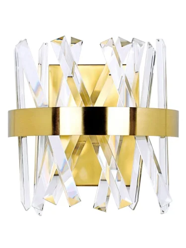 Бра Нимб LED LAMPS 81102/1W Natali Kovaltseva прозрачный на 1 лампа, основание золотое в стиле современный  фото 5